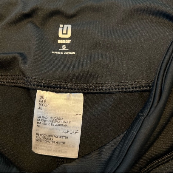 ID Ideology Women's Essentials Colorblocked Cropped Leggings Black Size Small - Picture 2 of 4